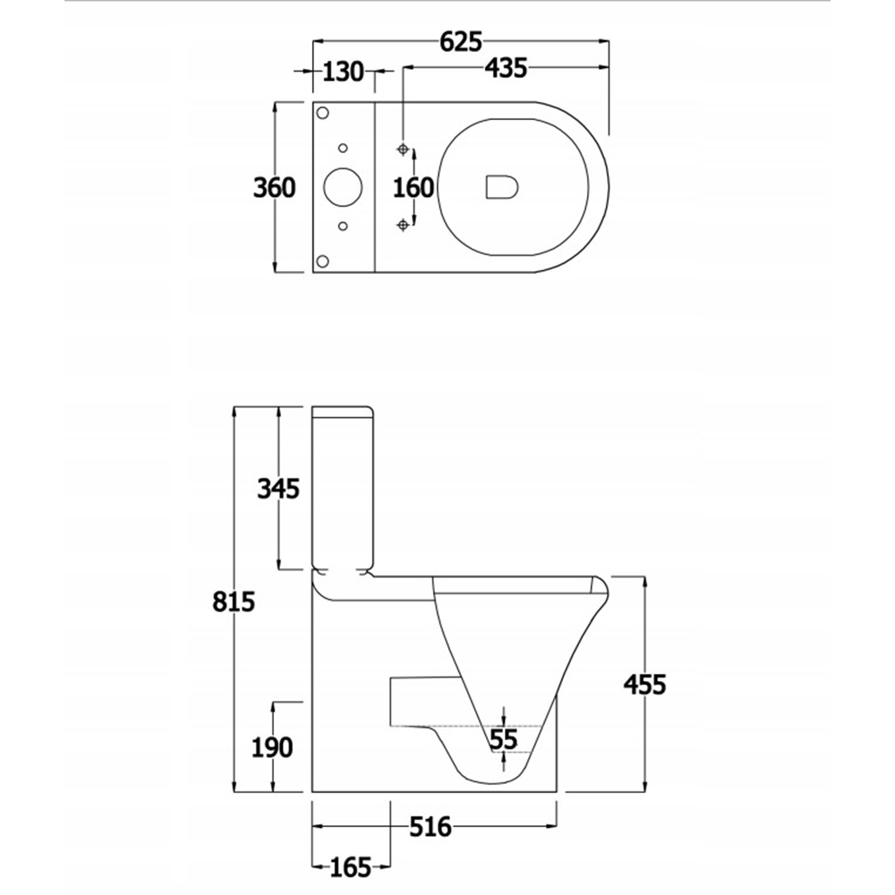 Acqua-Plus-Liverpool-BTW -Rimless-Comfort-Height-Close-Coupled-Pan-+-Cistern-+-Seat-Pack;-Soft-Close-Seat-[BCTP09]-Specs