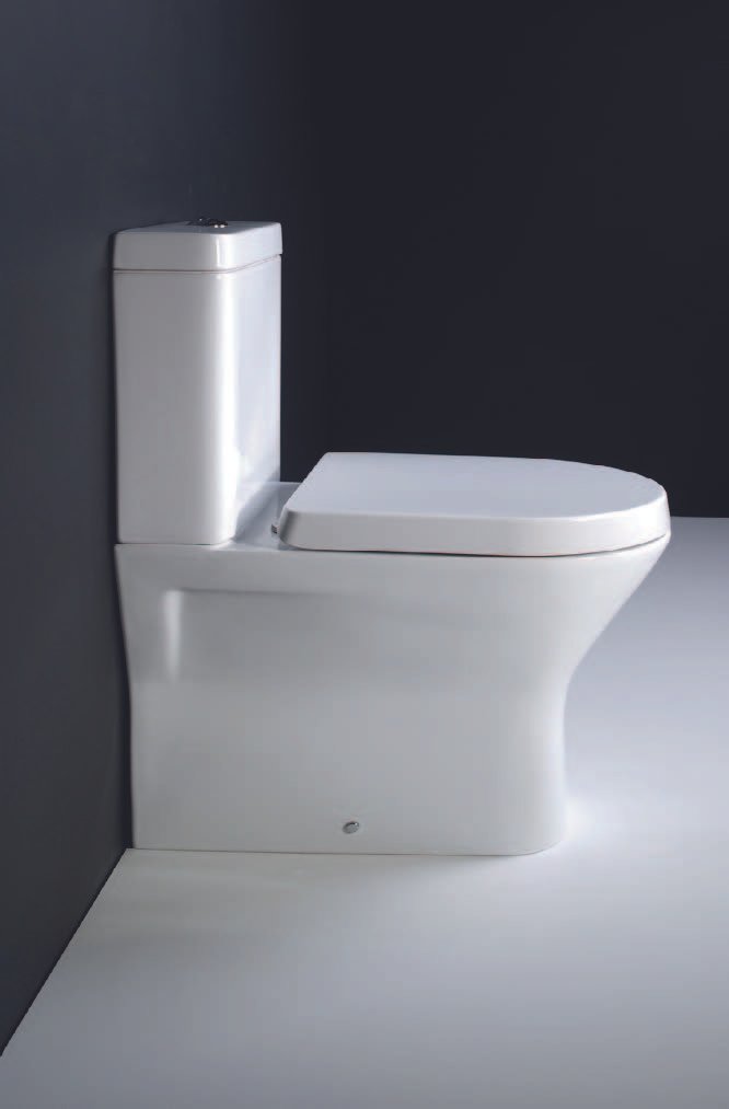 Acqua Plus Logan Close Coupled Back to Wall Rimless Pan + Cistern + Seat Pack; Soft Close Seat [BCTP04] Lifestyle