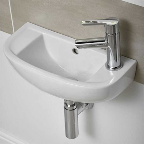 Acqua Plus Diego Handrinse Basin Only; Right Handed 450mm Wide; 1 Tap Hole [BCBO23] Lifestyle