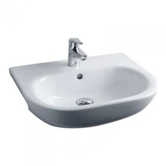 Acqua Plus Diego Semi Recessed Basin Only; 520mm Wide; 1 Tap Hole [BCBO26]