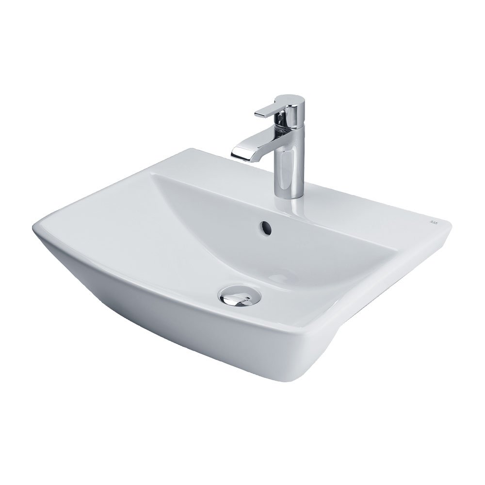 Acqua Plus Indigo Semi Recessed Basin Only; 500mm Wide; 1 Tap Hole [BCBO17]