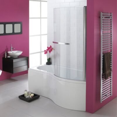Acqua Plus Suvo P Shape Shower Bath Pack; 1700x900mm [BCSB14]