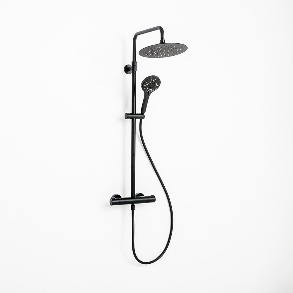 Acqua-Plus-Urban-Round-External-Thermostatic-Shower-Matt-Black-[BCV02]