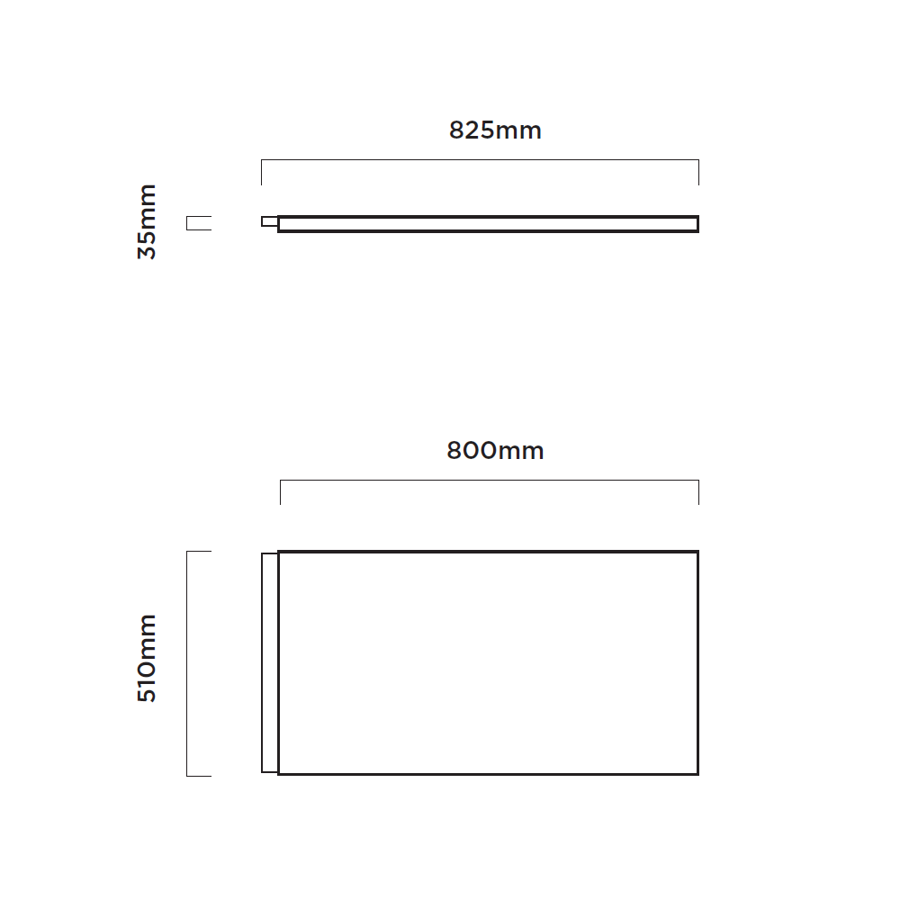 Acqua-Plus-800mm-End-Panel-(3mm-thick)-[BP11]-Specs