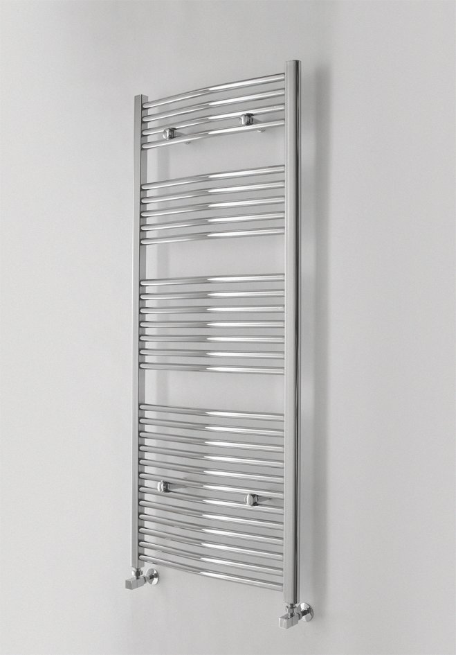 Acqua Plus Durren Towel Warmer; Curved Tubes; 1110mm High x 500mm Wide; Chrome [BCTW30] 2